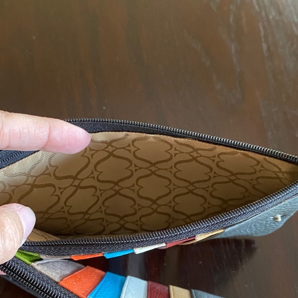 Black Leather Wristlet - Picture 6 of 7